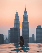 Malaysian Sunset: Grace of Skyscrapers and Dreams