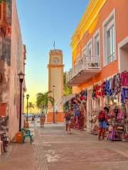 Cozy Mexican Street at Sunset: The Color of the Country