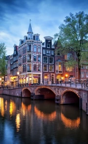 Amsterdam Evening Canals: The Romance of Holland