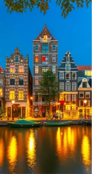 Evening Magic of Amsterdam Canals: The Enchantment of the Netherlands