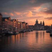 Sunset Amsterdam: The Heart of the Netherlands