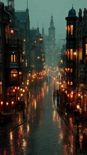 Evening Magic of the Streets of the Netherlands: Comfort and Light