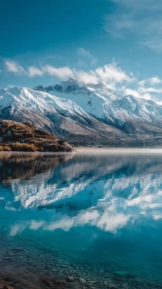 The Majesty of New Zealand's Mountains: Reflected in Crystal Waters