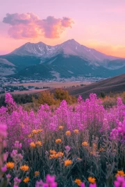 New Zealand Sunset Mountains: The Enchantment of the Country