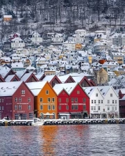 Norway's Bright Facades and Snowy Roofs: The Comfort of the Northern Region