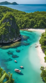 Turquoise Lagoon: Tropical Paradise of the Philippines