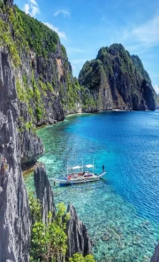Turquoise Waters and Majestic Rocks of the Philippines