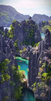 Emerald Waters and Rocks of Palawan: Nature of the Philippines
