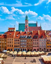 Colourful Facades of Warsaw: The Historical Centre of Poland