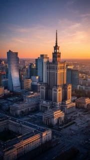 Evening Warsaw: Architectural Greatness of Poland