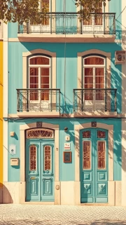 Vivid Colours of the Portuguese Village