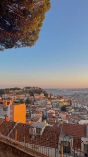 Sunset over Lisbon: Colourful Rooftops of Portugal