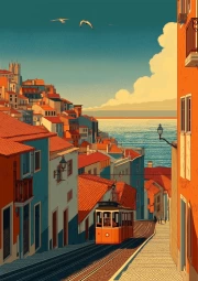 Tram to the Sea: Streets of Portugal