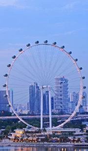Singapore Skyline: Country Style Ferris Wheel