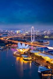 Singapore's Night Glow: Modern Lights and Dreams