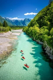 Slovenia's Azure River: Journey to Wonderland