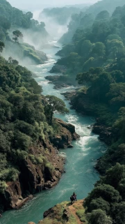South Africa's Winding River: Nature's Majesty