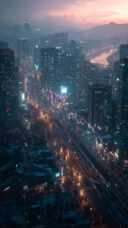 Twilight Symphony of Seoul: South Korea's Shimmering City
