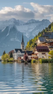 Swiss Lake and Mountains: Rural Magic