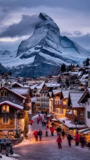 Swiss Village at the Foot of the Matterhorn: The Charm of the Country of the Alps