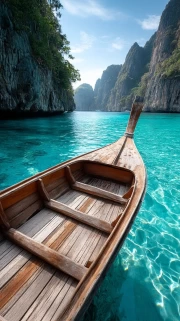 Turquoise Boat: The Tranquility of Thailand