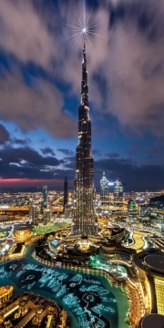 Night Dubai: Burj Khalifa and the Magic of the UAE