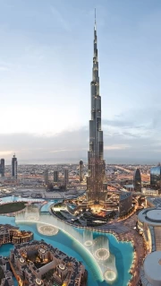 Sunset over Burj Khalifa: The Grandeur of the United Arab Emirates
