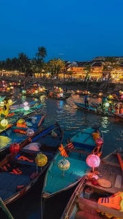 Bright Lights of the Floating Market: Vietnam Night