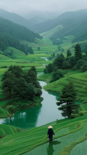 Green Terraces of Vietnam: Harmony of Nature and Tradition