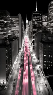 Heart of Manhattan at Night: Bright Lights of New York, USA