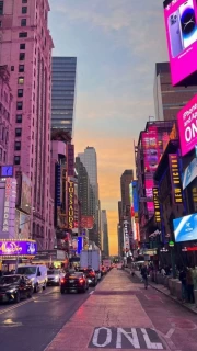 Bright Lights of Times Square: Urban Rhythm of New York, USA