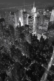 New York at Night: The Glow of the Lights of the Metropolis, USA, New York