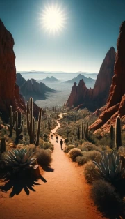 Cactus Majesty: Arizona Desert Trail, USA