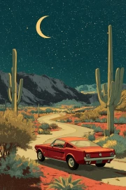 Retro Mustangs Under the Arizona Stars: The Charm of the American Southwest