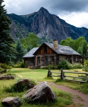 Cozy Corner of Colorado: Mountains, Pines and a Log Cabin