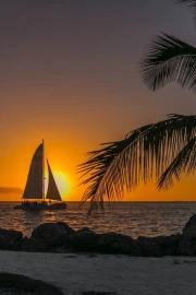 Florida Sunset Sailboat: Evening Charm in the USA