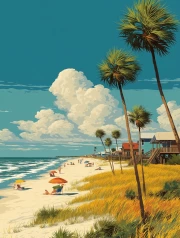 Sunny Beaches of Florida: Tranquility and Sand
