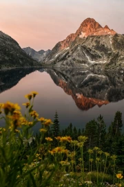 The Majesty of the Idaho Mountains: Reflected in the Lake
