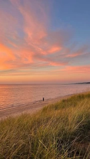 Sunset Lake Michigan: Warmth and Peace USA