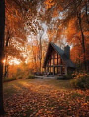 Autumn Fairytale of Michigan Forests: A Cozy Corner of Nature in the USA