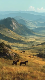 Prairie Grandeur: Horse Freedom in the Wilderness of Montana, USA