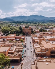 New Mexico Charm: Terracotta Streets and Mountain Peaks USA