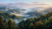 Serene Mountains of North Carolina: Comfort and Nature of the USA