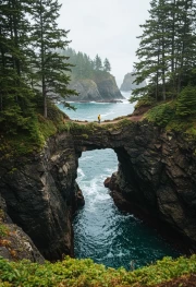Oregon Coast Natural Bridge: Wild Beauty of the USA