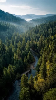 Peace of Oregon Forests: Nature USA