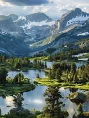 South Dakota's Natural Grandeur: Mountains and Lakes