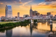 Sunset over Tennessee skyline: Urban vibes of the US
