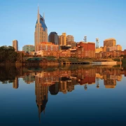 Nashville's Golden Reflection: Dive into the Atmosphere of Tennessee, USA