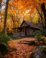 Autumn Coziness in Vermont: A Warm Cottage in the Heart of the USA