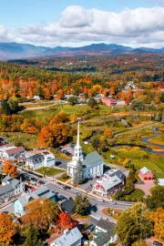 Autumn Village in Vermont: The Charm of Rural America